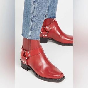 Re/Done Shoes | Re/Done Cavalry Red Leather Harness Boots | Size: 9/ EU 39 NWT